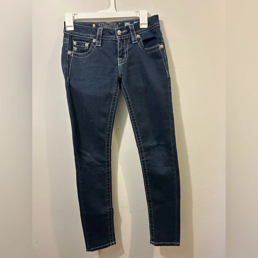 Miss Me Skinny Jeans Size 25 Y2K see pics and description for call outs - Picture 2 of 8